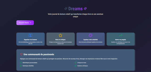 Visual of Dreams Website